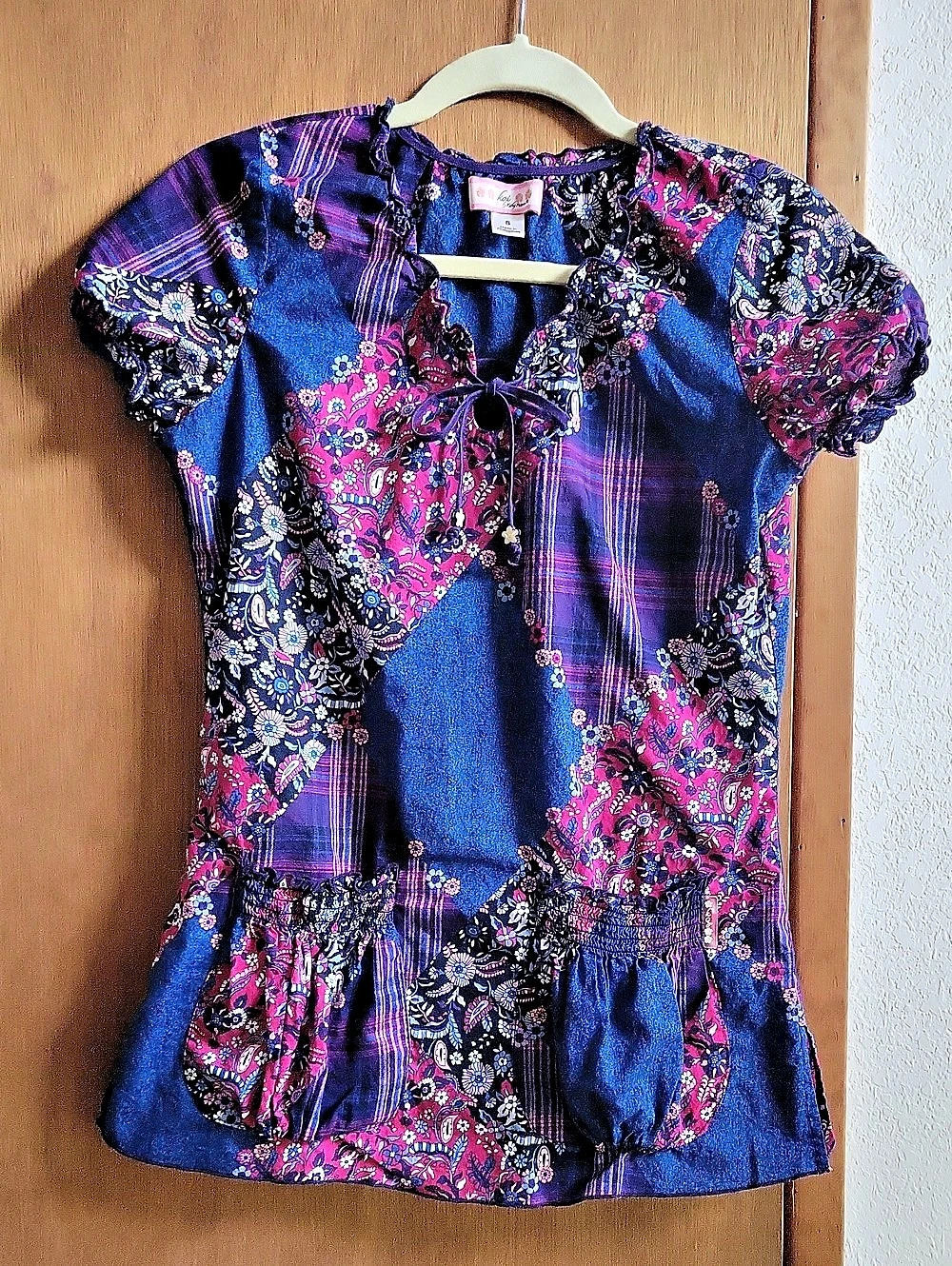 Koi Floral Scrub Top